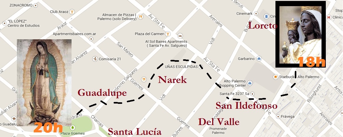 La Virgen camina por el barrio… La Virgen camina por el barrio…